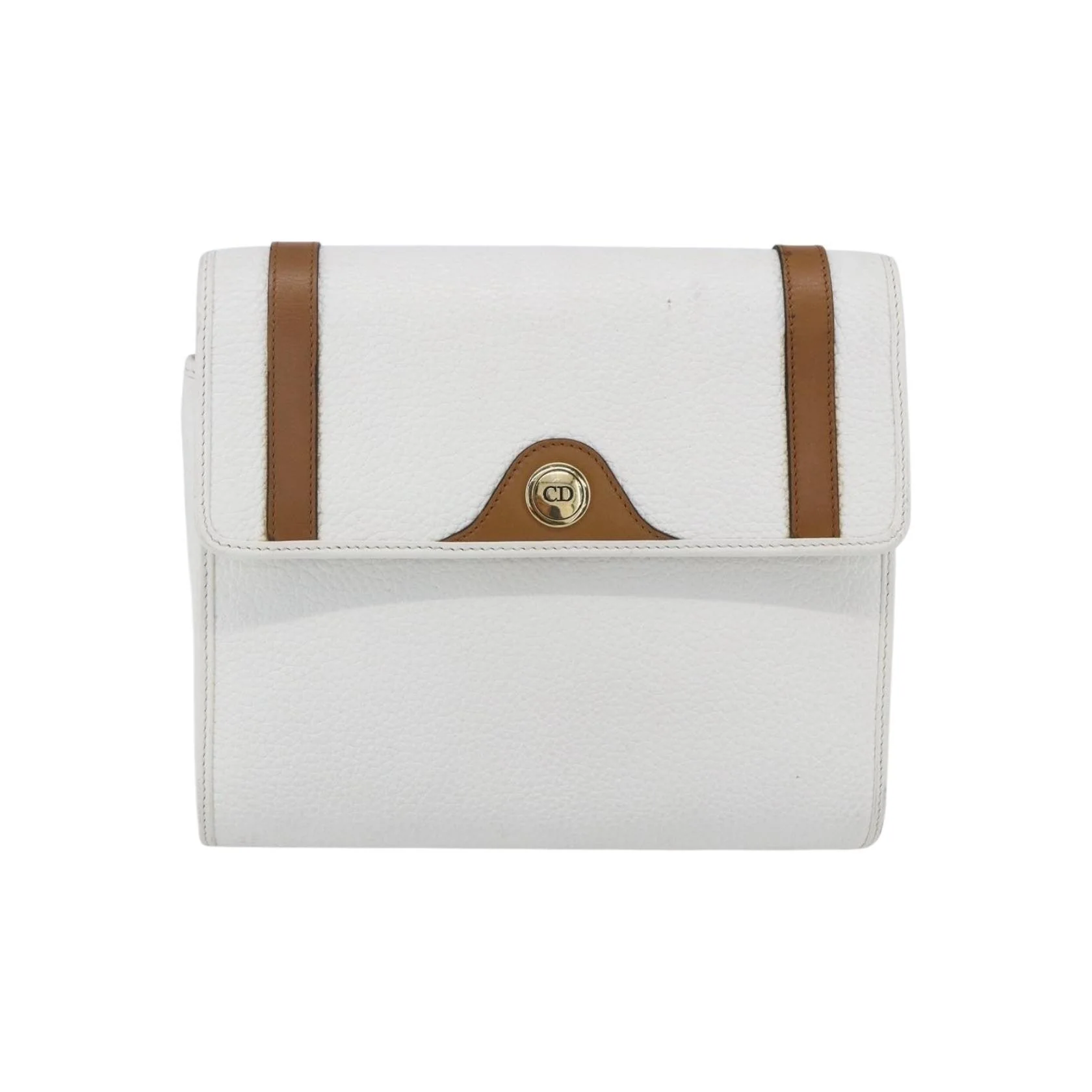 Sac À Bandoulière Christian Dior Vintage Logo Cd - White