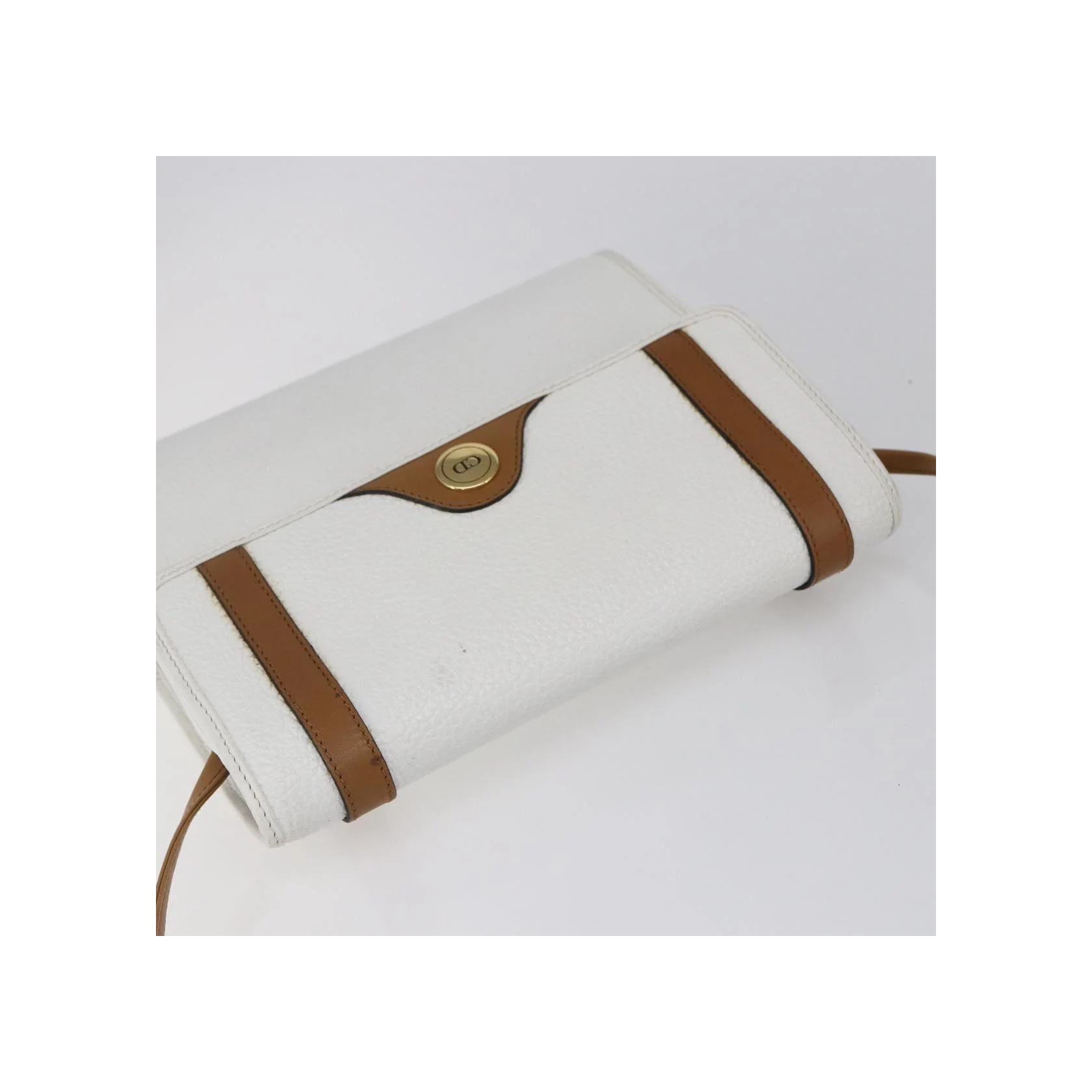 Sac À Bandoulière Christian Dior Vintage Logo Cd - White - Image 16
