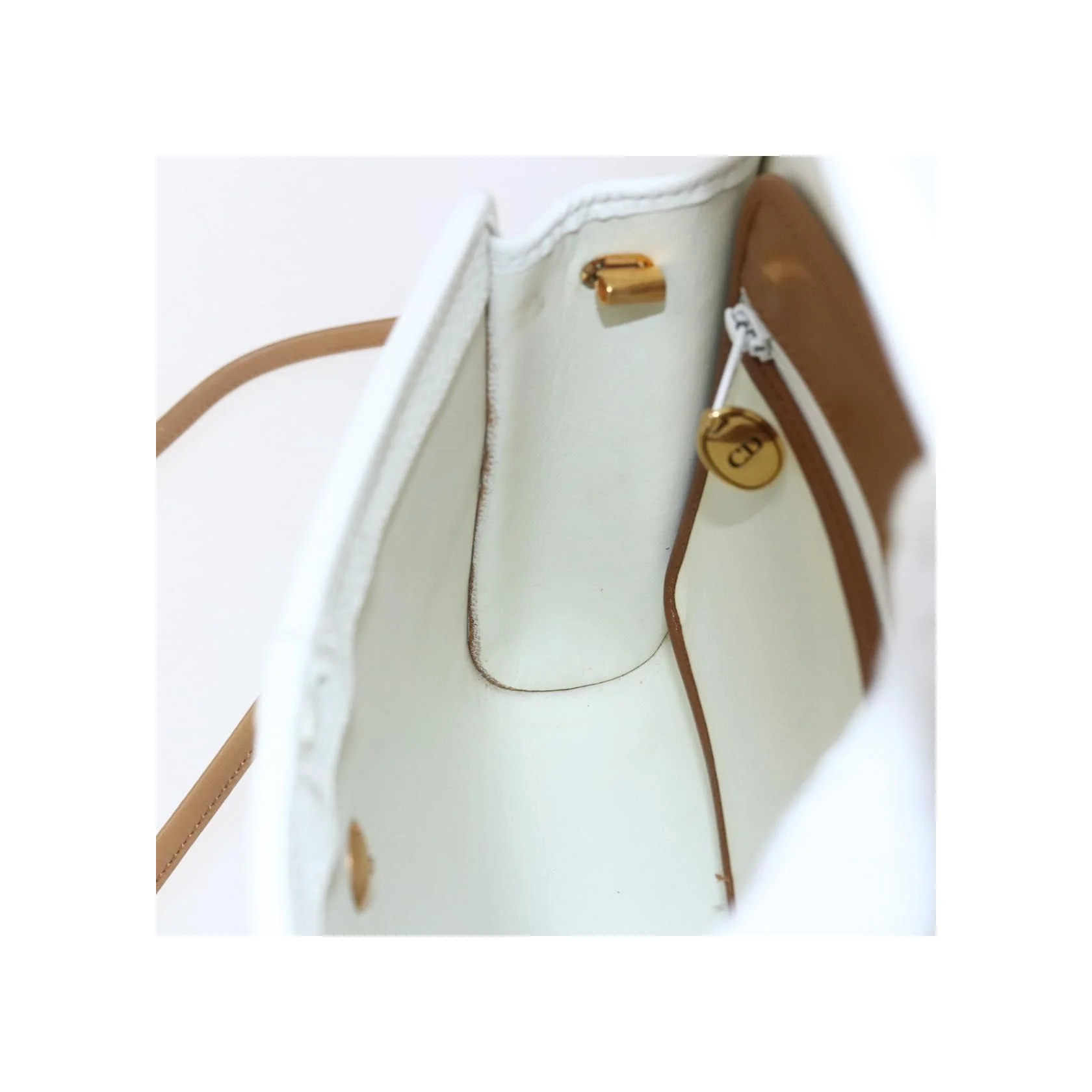 Sac À Bandoulière Christian Dior Vintage Logo Cd - White - Image 20