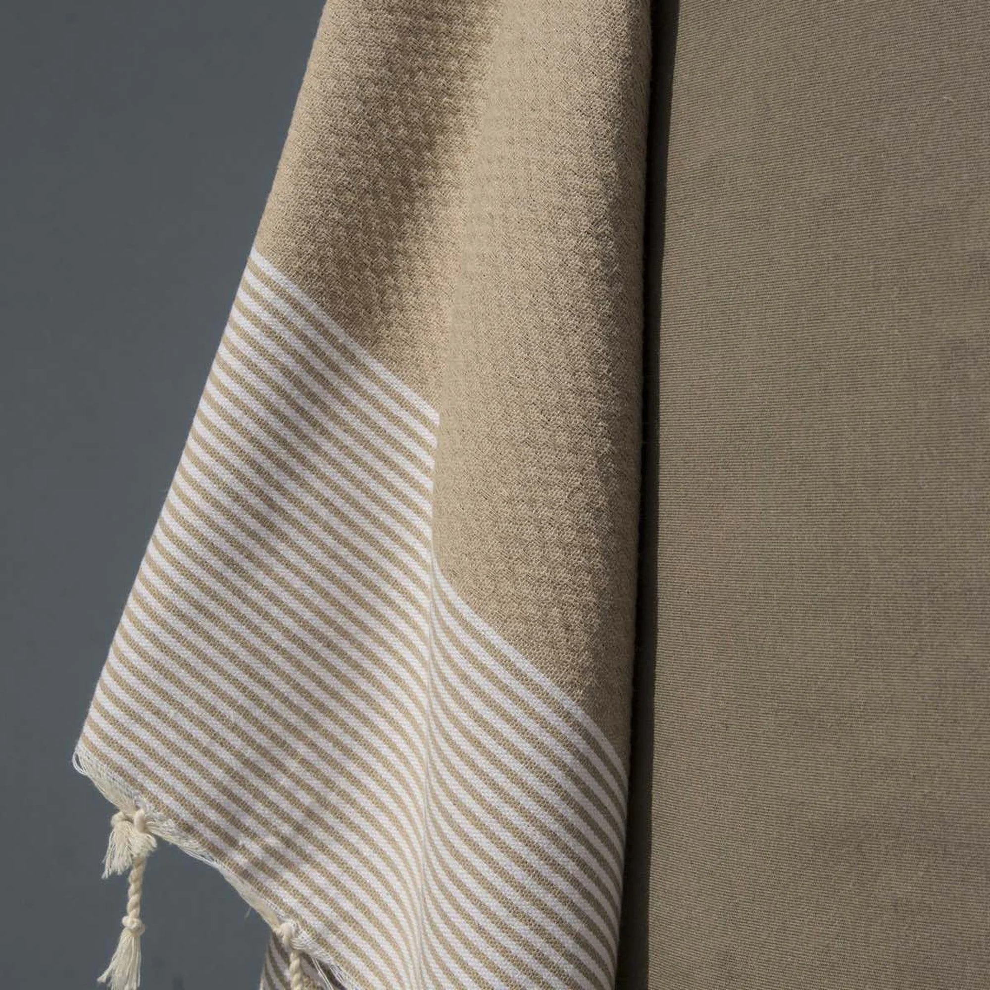 Fouta Nid D'Abeille - Coton - Beige - Ibiza - Image 3