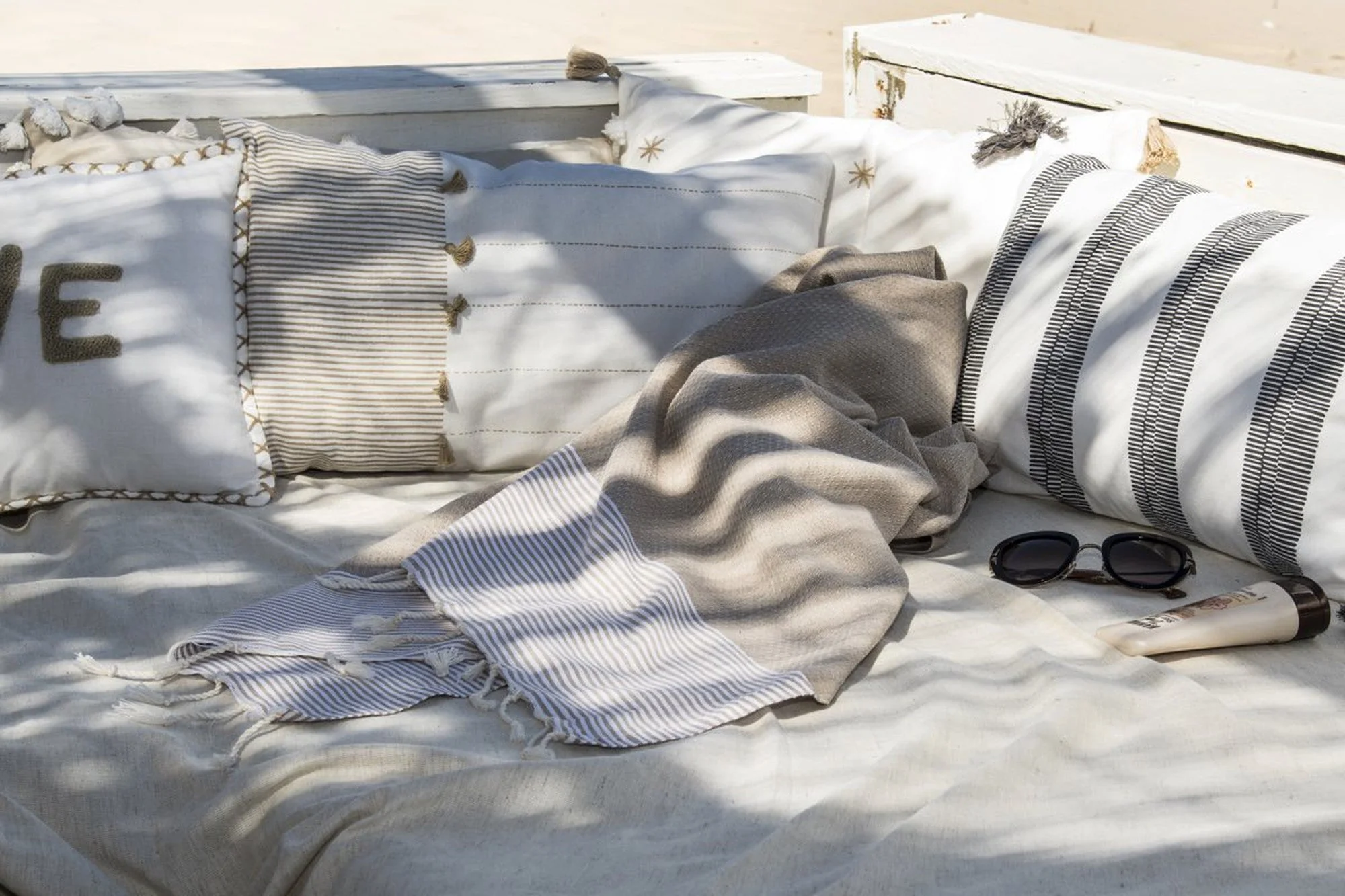 Fouta Nid D'Abeille - Coton - Beige - Ibiza - Image 5