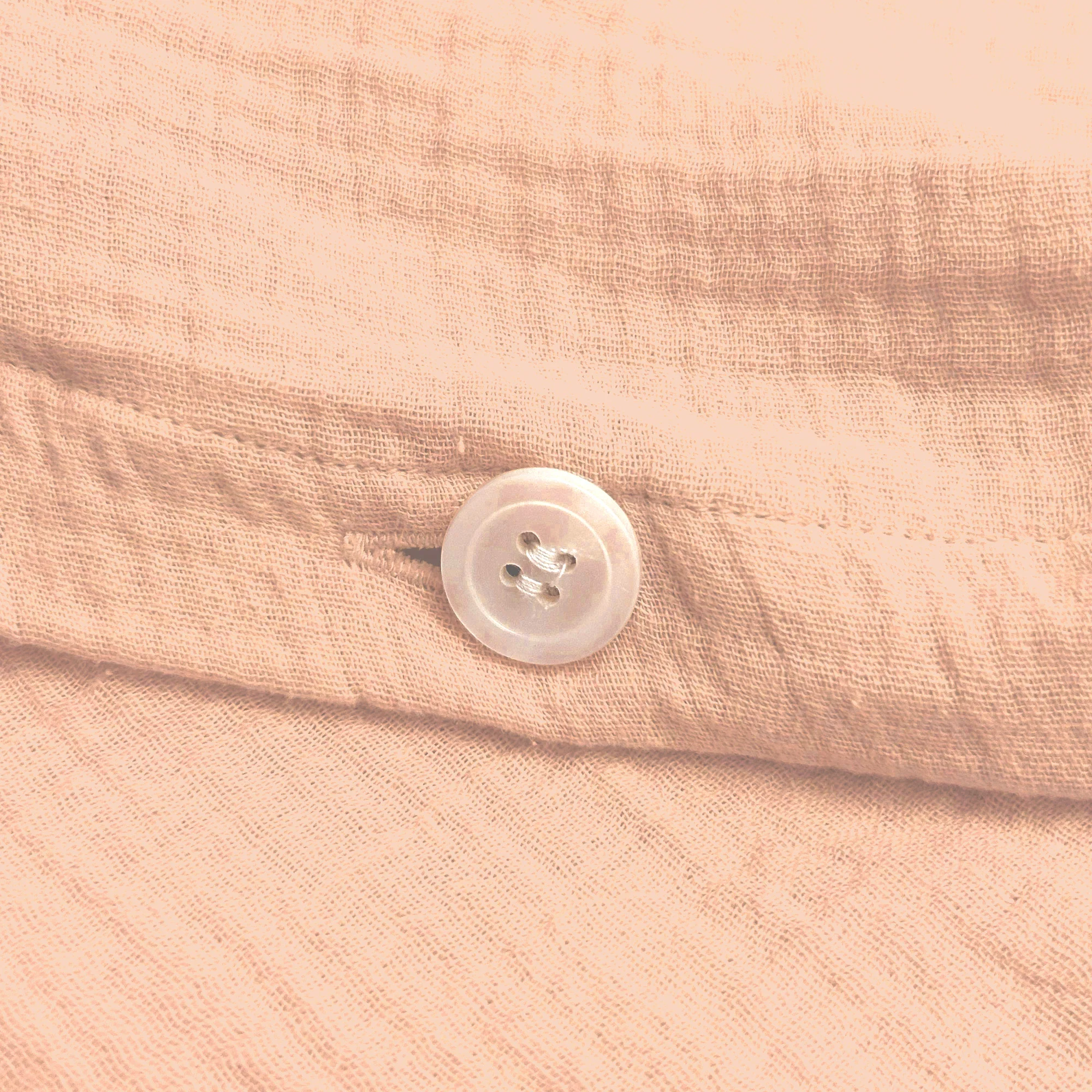 Housse De Couette Gaze De Coton Rose - Image 3