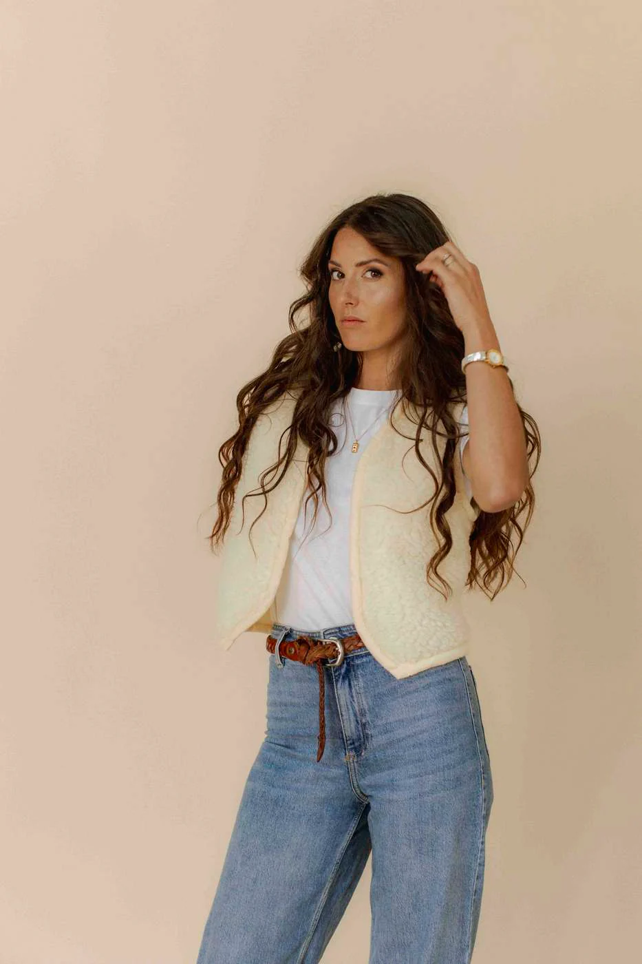 Gilet Veston - Creme - Image 3