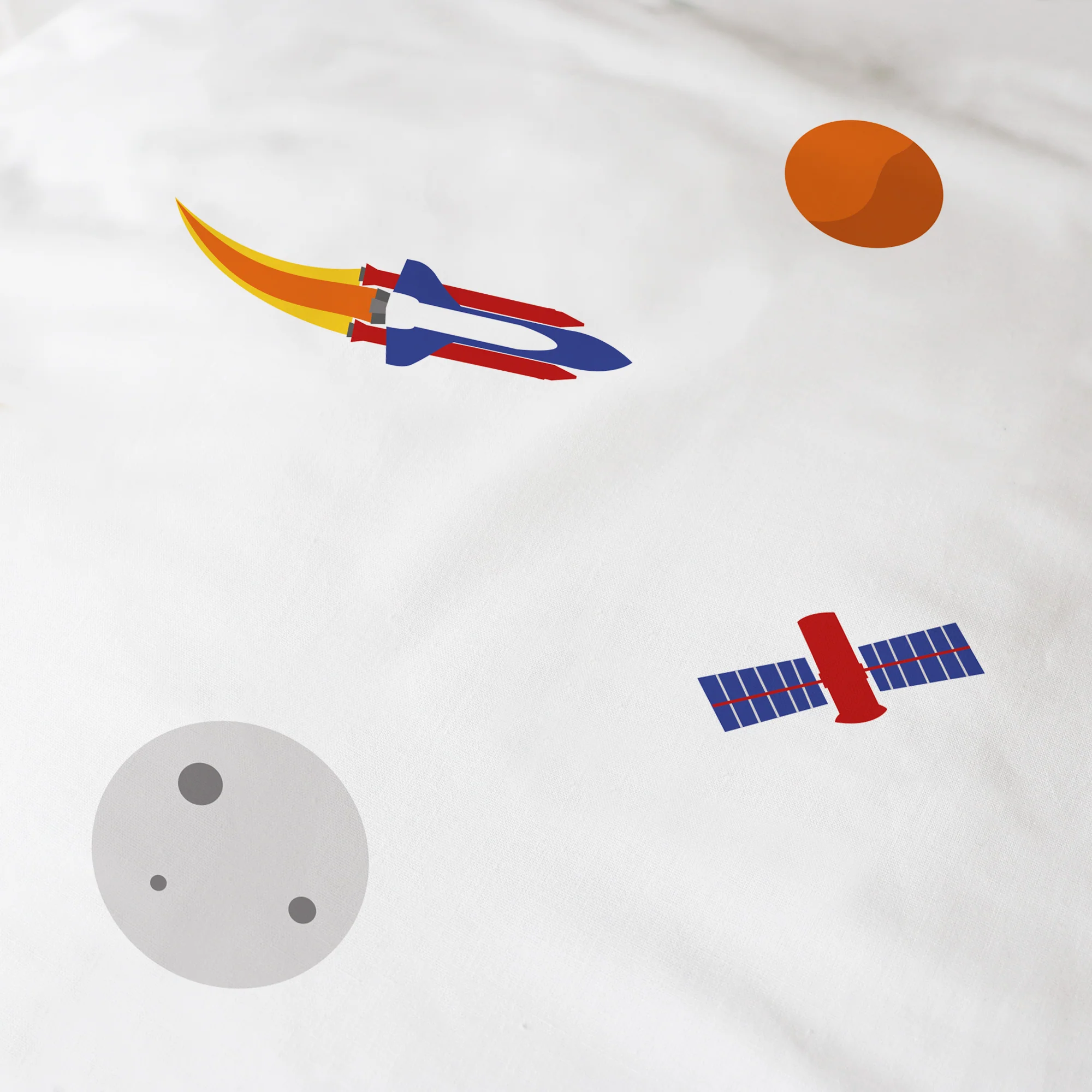 Parure De Lit - Explore Space - 100% Coton - Bleu - Image 6