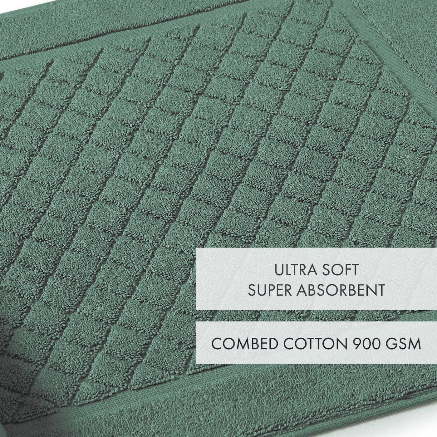 Tapis De Bain - Vert Bouteille - Image 4